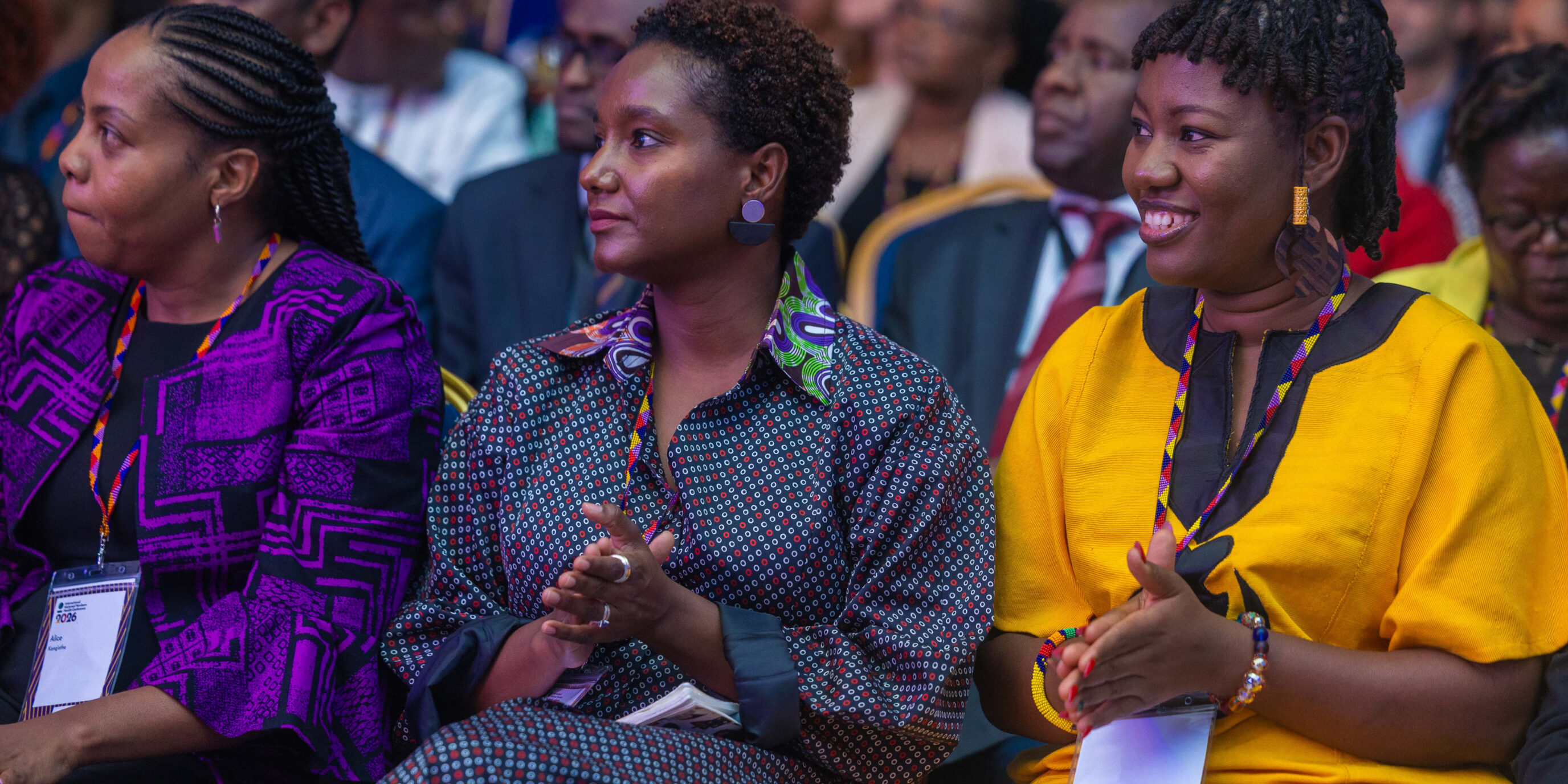 Attendees applaud at the opening plenary of the International Maternal and Newborn Health Conference 2026