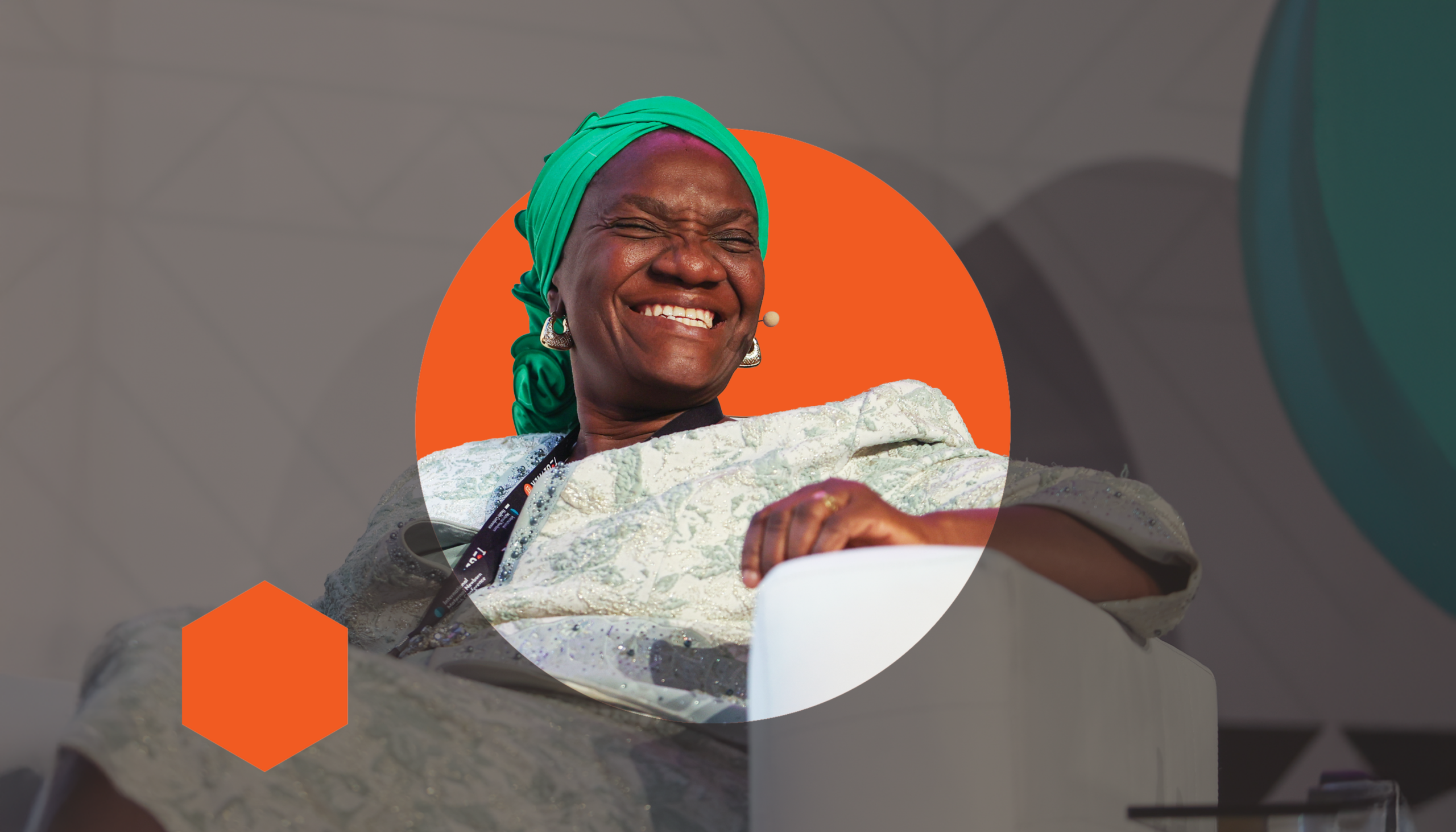 Panellist laughing at the International Maternal and Newborn Health Conference 2023