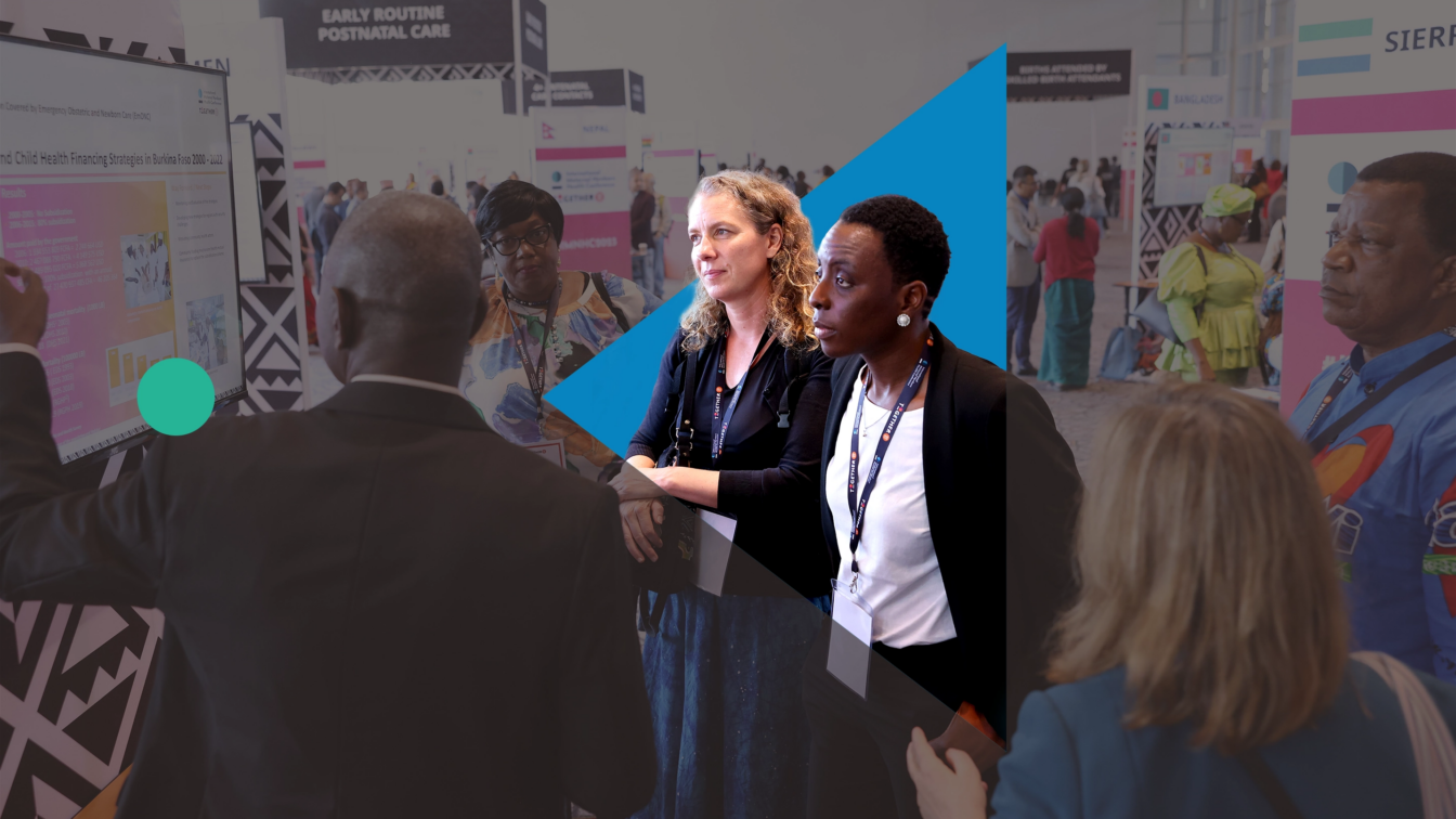 Attendees at the country showcase at the International Maternal and Newborn Health Conference 2023